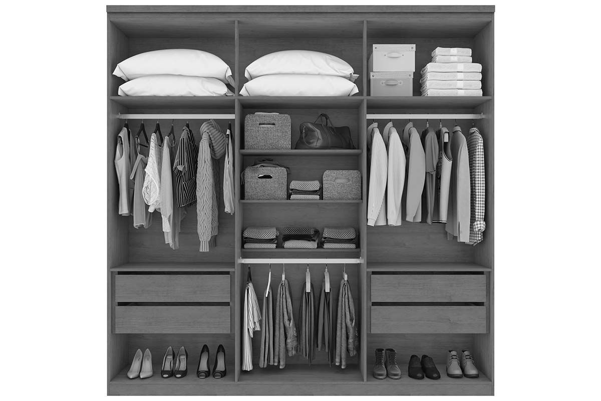 Guarda Roupa Casal 6 Portas e 4 Gavetas Alonzo New Lopas Guarda Roupa Casal 6 Portas e 4 Gavetas Alonzo New Lopas