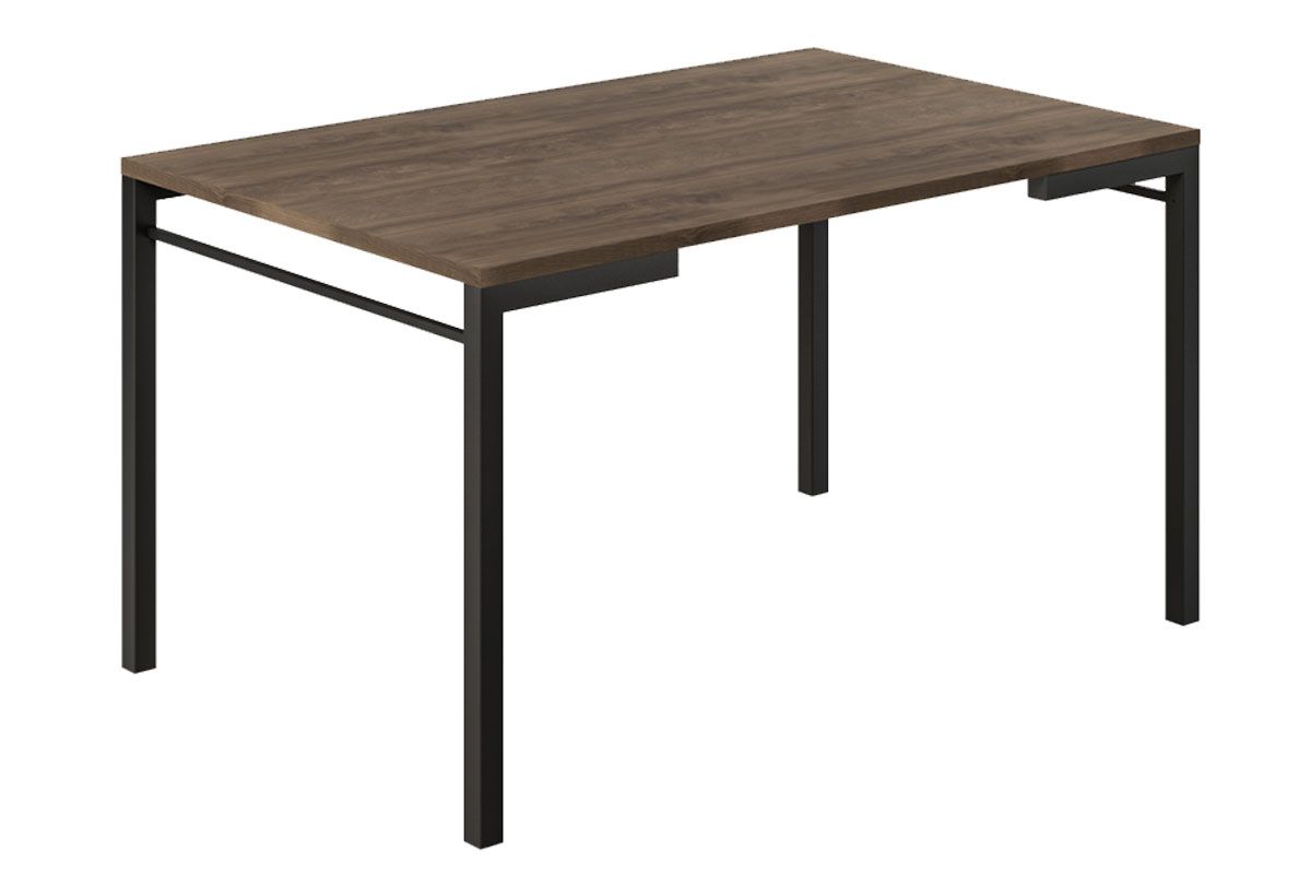 Mesa Jantar 1526 Aço c/Tampo Madeirado 136cm CarraroPreto/Legno Mesa Jantar 1526 Aço c/Tampo Madeirado 136cm CarraroPreto/Legno