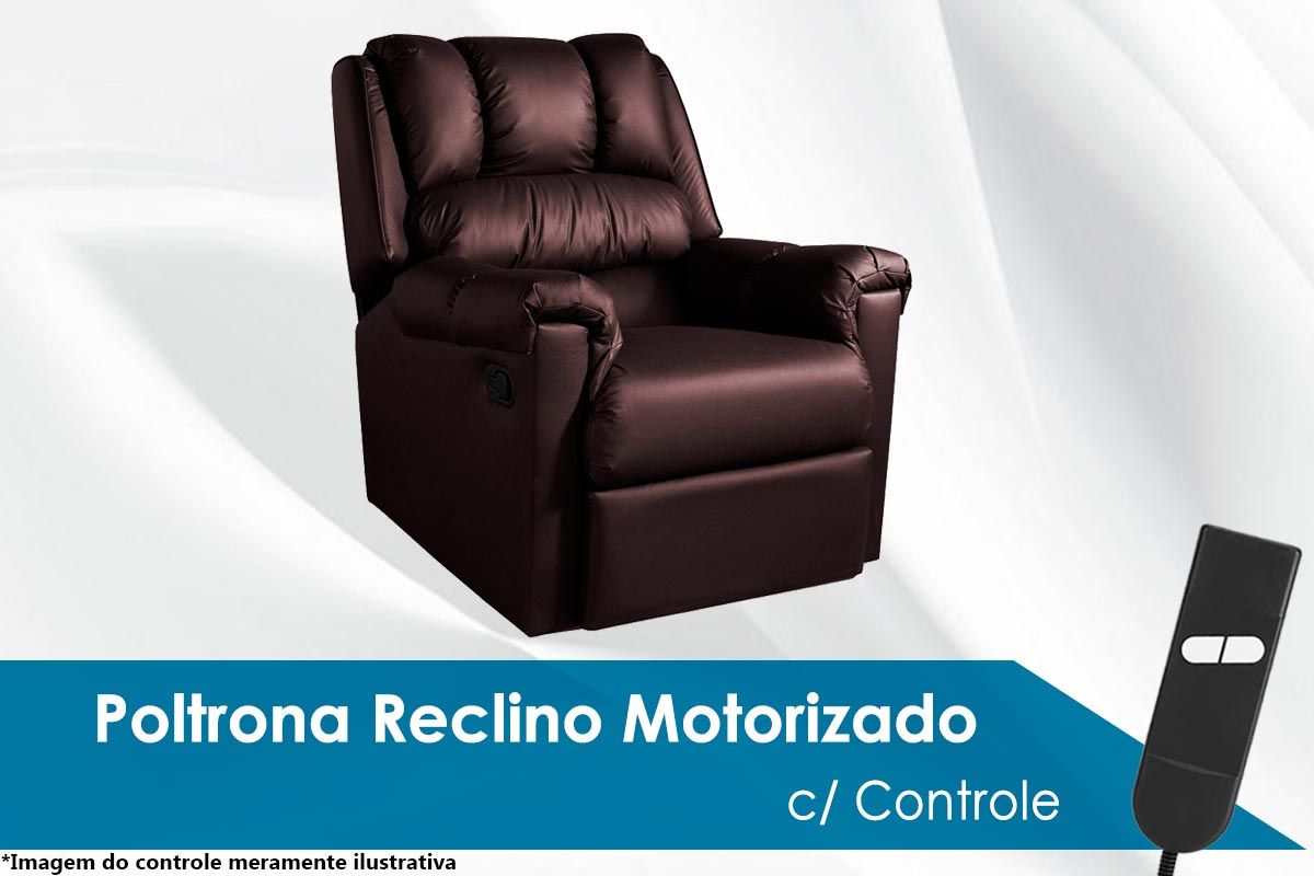 Poltrona Reclinável p/ Sala Motorizada Vermont Classic Zero Wall Probel Poltrona Reclinável p/ Sala Motorizada Vermont Classic Zero Wall Probel