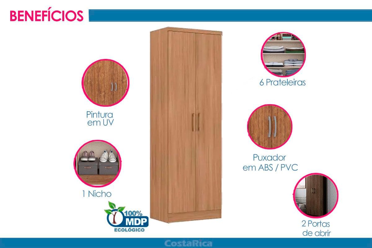 Armário Multiuso Lavanderia 424 c/2 Portas Carraro Armário Multiuso Lavanderia 424 c/2 Portas Carraro