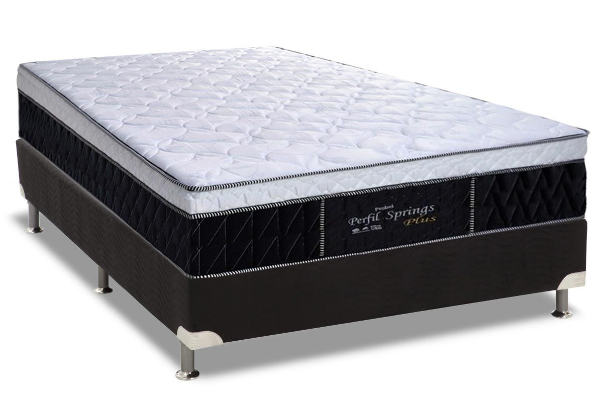 Cama Box CRC +Colchão Molas Springs Plus Probel