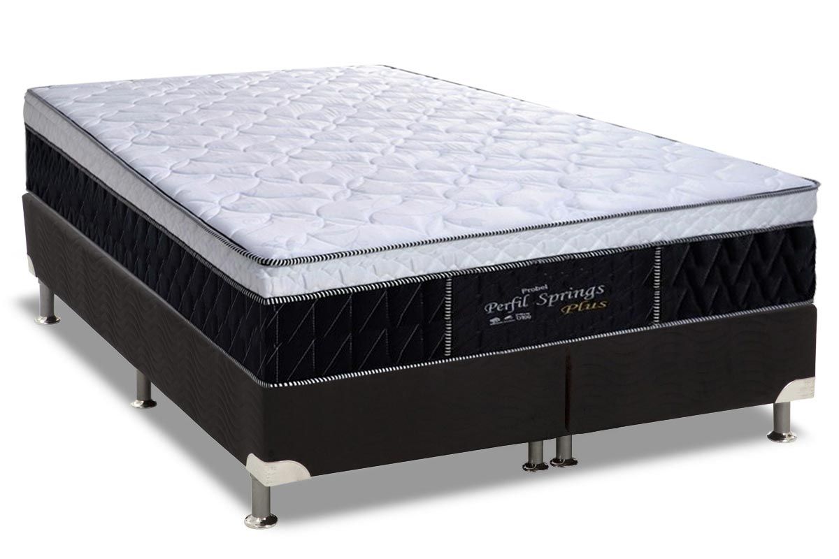 Cama Box CRC +Colchão Molas Springs Plus Probel