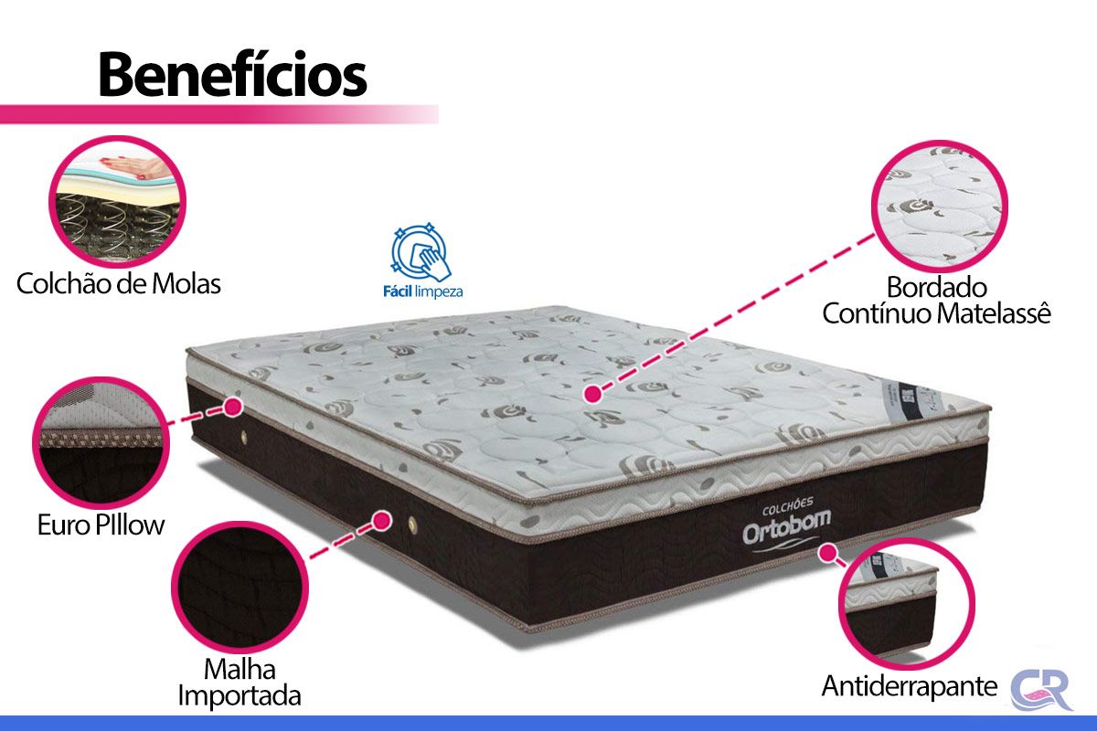 Colchão Molas Ensacadas Ortobom Sleep King Colchão Molas Ensacadas Ortobom Sleep King