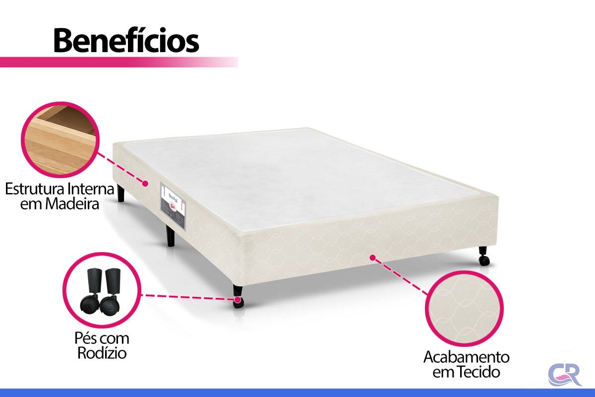Cama Box Castor Poli Clean Cama Box Castor Poli Clean
