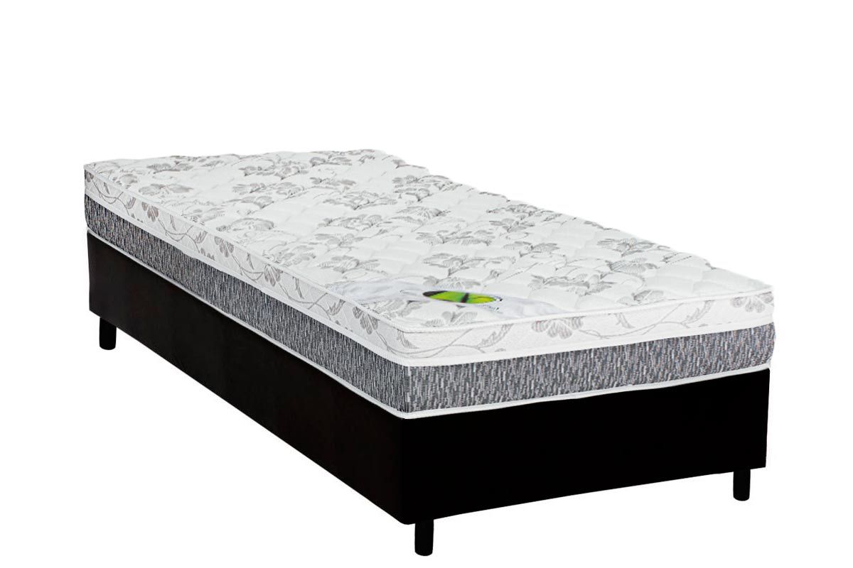 Cama Box CRC +Colchão Ortopédico D65 Aspen Luckspuma