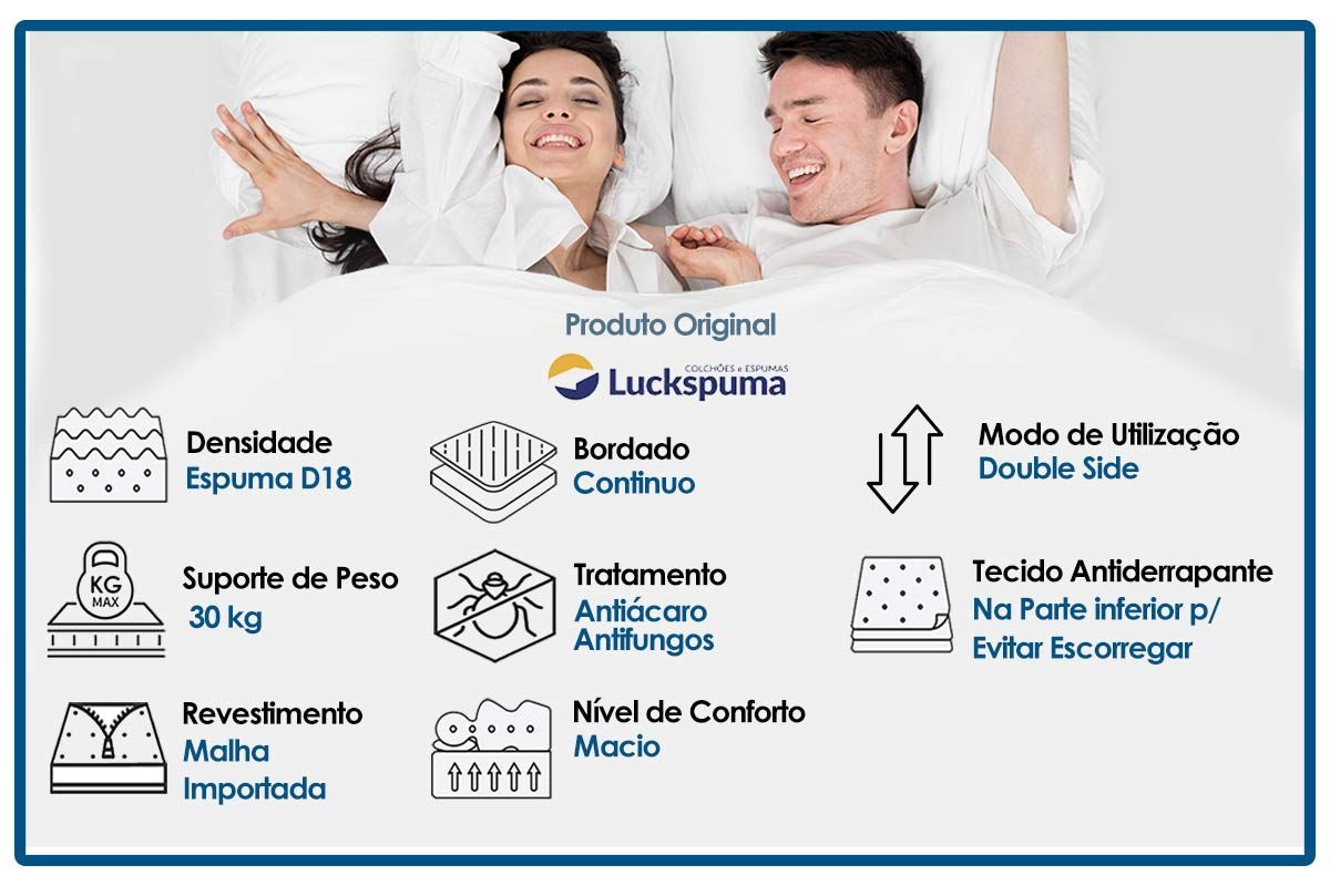 Colchão Luckspuma D18 Baby S Anti-Refluxo