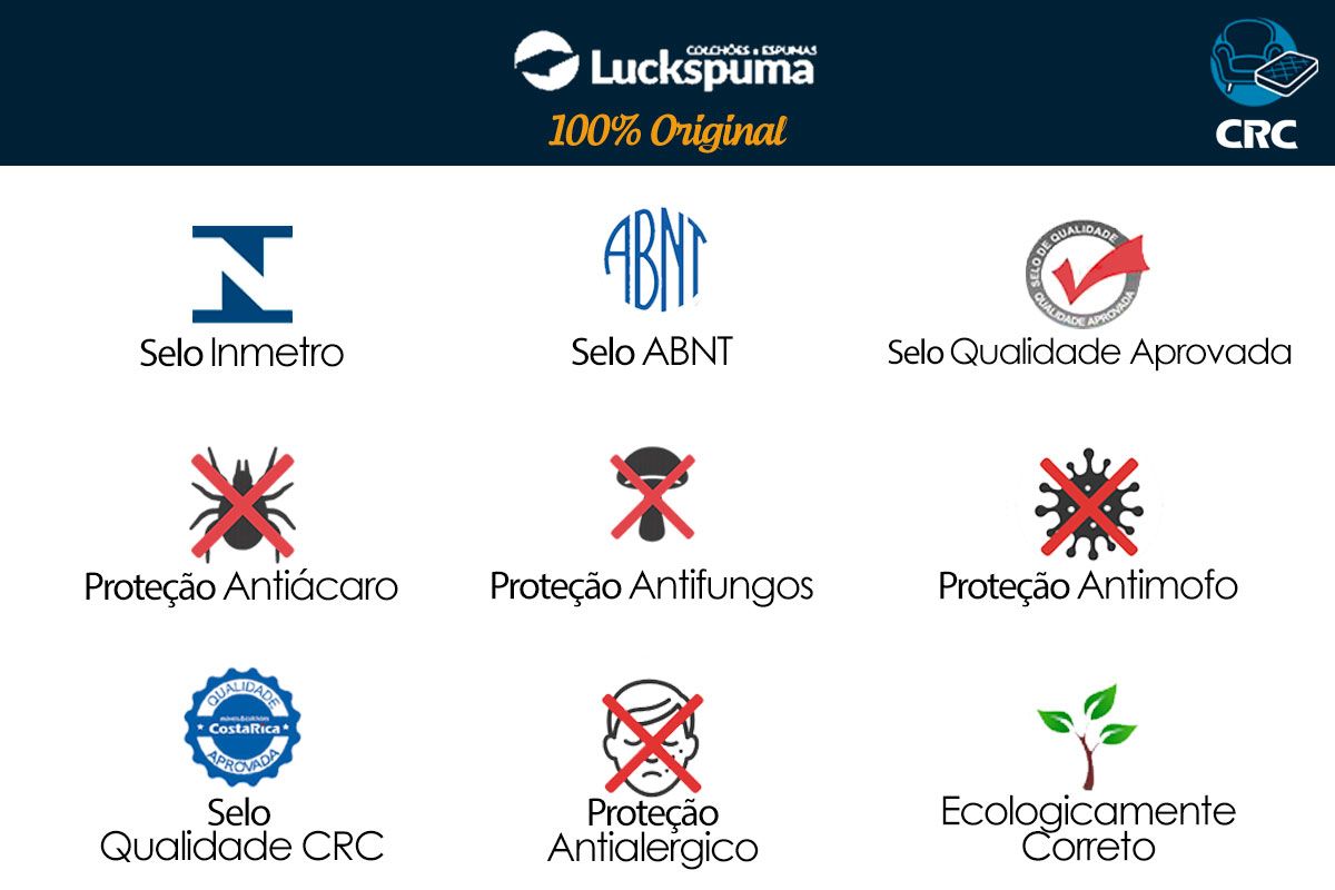 Colchão Luckspuma D18 Baby S Anti-Refluxo