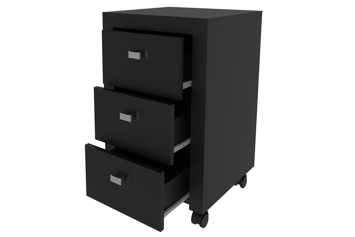 Gaveteiro p/ Escritório ME4108 c/3 Gavetas e Rodízios Tecno Mobili Gaveteiro p/ Escritório ME4108 c/3 Gavetas e Rodízios Tecno Mobili