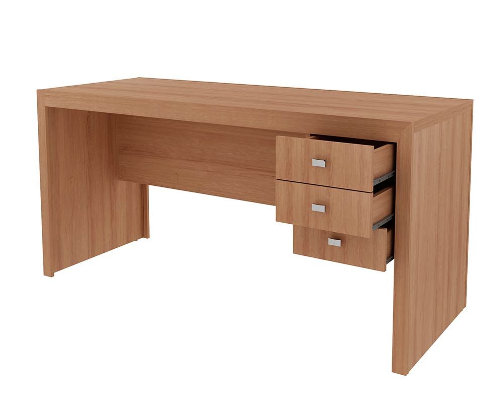 Mesa de Escritório ME4113 c/3 Gavs Tecno Mobili Mesa de Escritório ME4113 c/3 Gavs Tecno Mobili