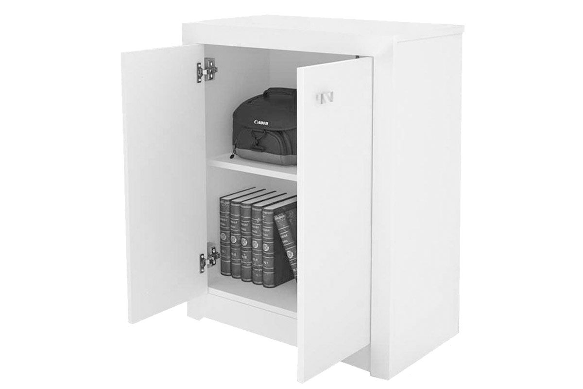 Balcão de Escritório ME4103 c/2 Portas - Tecno Mobili Balcão de Escritório ME4103 c/2 Portas - Tecno Mobili