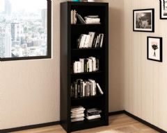 Estante Livreiro de Escritório ME4104 c/4 Prateleiras Tecno Mobili - Preto