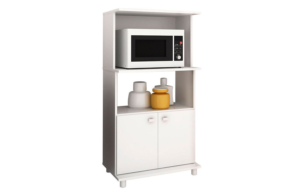 Balcão Multiuso Cozinha Tecno Mobili BL3301 c/2 Portas e 2 Nichos 60cm Balcão Multiuso Cozinha Tecno Mobili BL3301 c/2 Portas e 2 Nichos 60cm