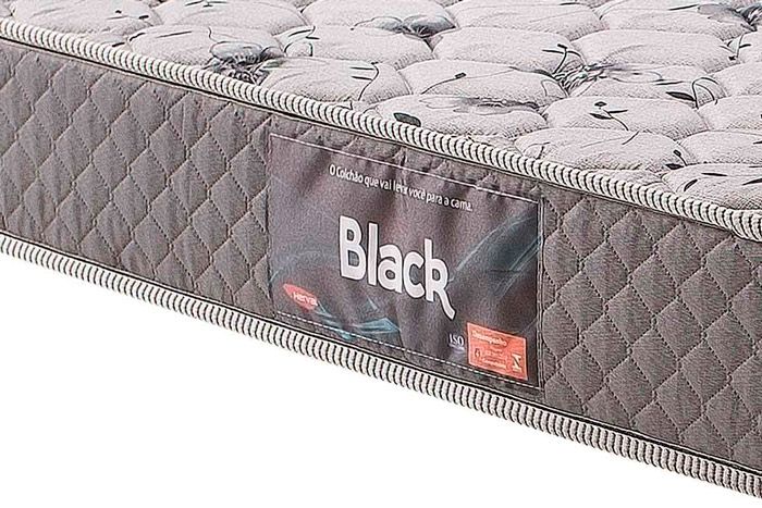 Cama Box CRC +Colchão Ortopédico Black Herval
