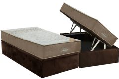 Cama Box Baú Filhão +Colchão D33 Viscomemory Ortobom