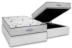 Cama Box Baú Filhão +Colchão D45 Hight Foam Ortobom
