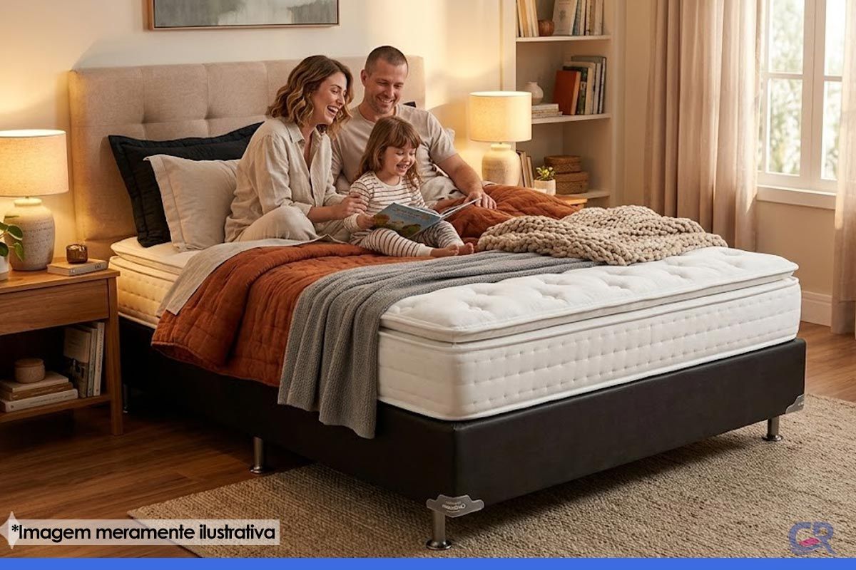 Cama Box Ortobom Physical Corano Black Cama Box Ortobom Physical Corano Black