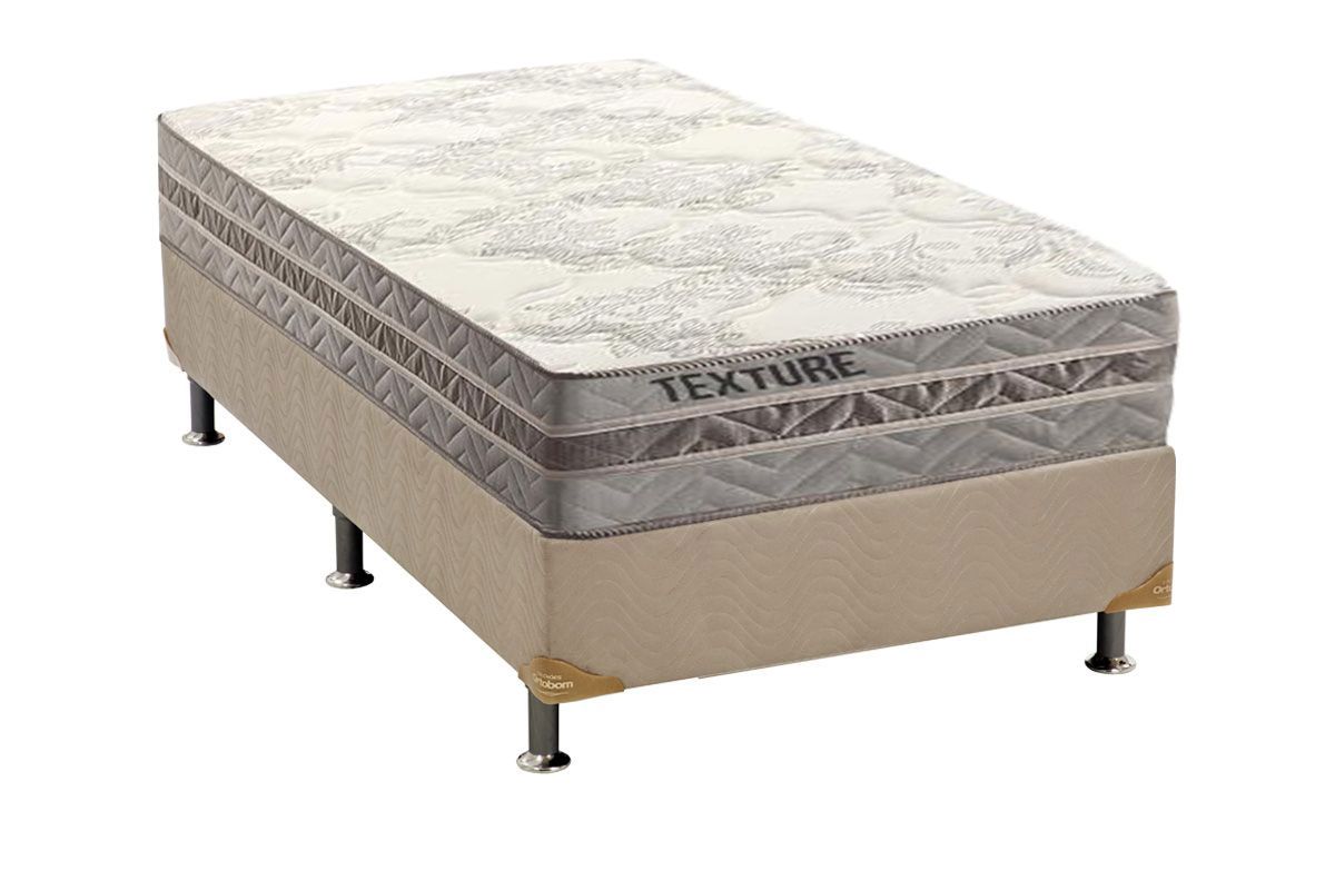 Cama Box CRC +Colchão Molas Texture Paropas