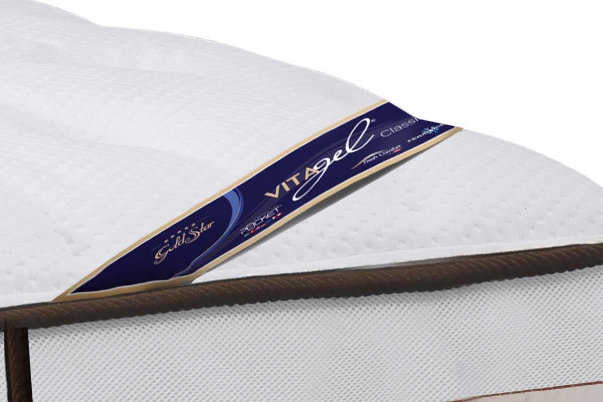 Cama Box CRC +Colchão Molas Vitagel Classic Castor