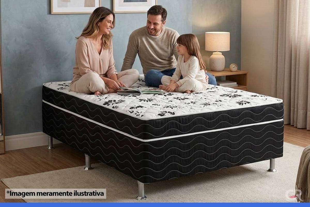 Cama Box Conjugado c/Colchão Union Ortobom