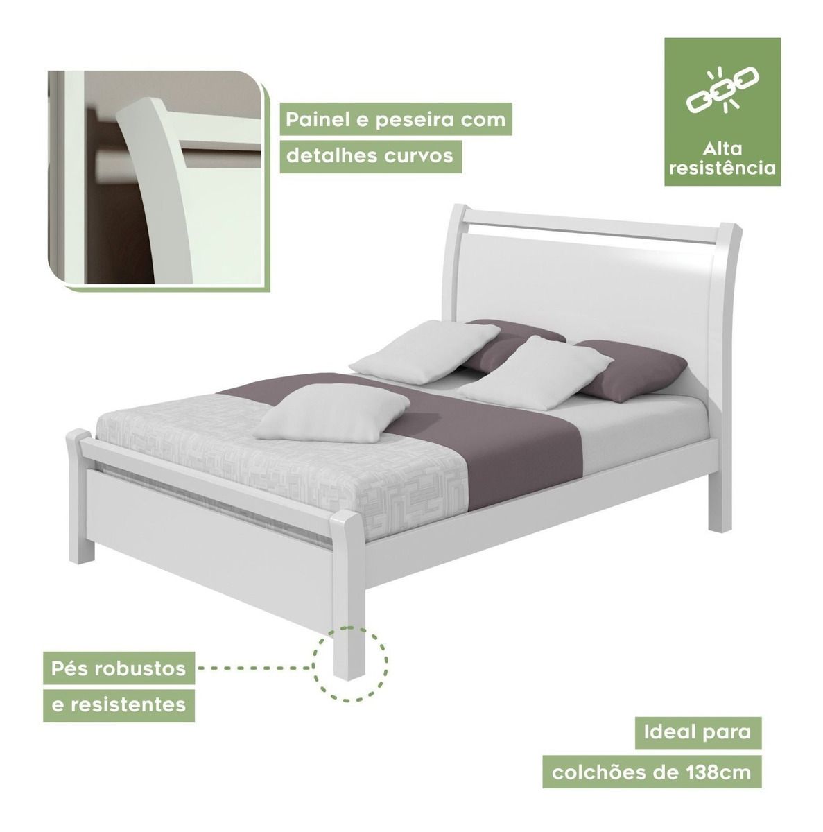 Cama de Casal Reali Lopas Cama de Casal Reali Lopas