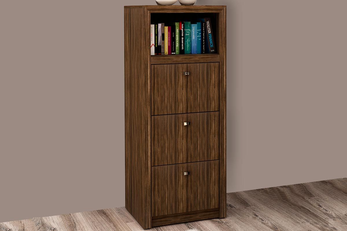 Arquivo de Escritório ME4118 c/3 Gavetas e 1 Nicho - Tecno Mobili Arquivo de Escritório ME4118 c/3 Gavetas e 1 Nicho - Tecno Mobili
