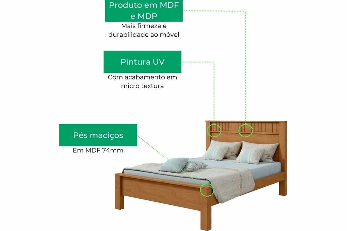 Cama de Casal Athenas - Lopas Cama de Casal Athenas - Lopas