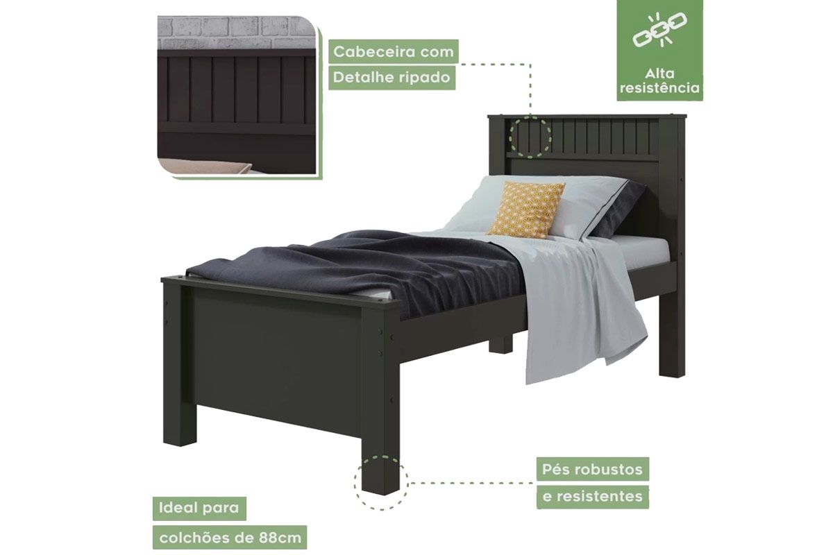 Cama Solteiro Athenas Lopas Cama Solteiro Athenas Lopas