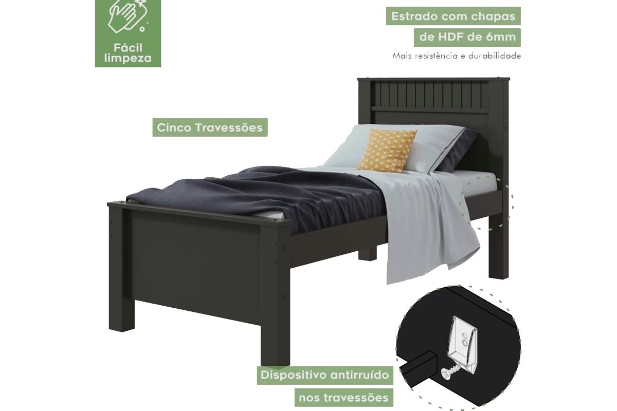 Cama Solteiro Athenas Lopas Cama Solteiro Athenas Lopas
