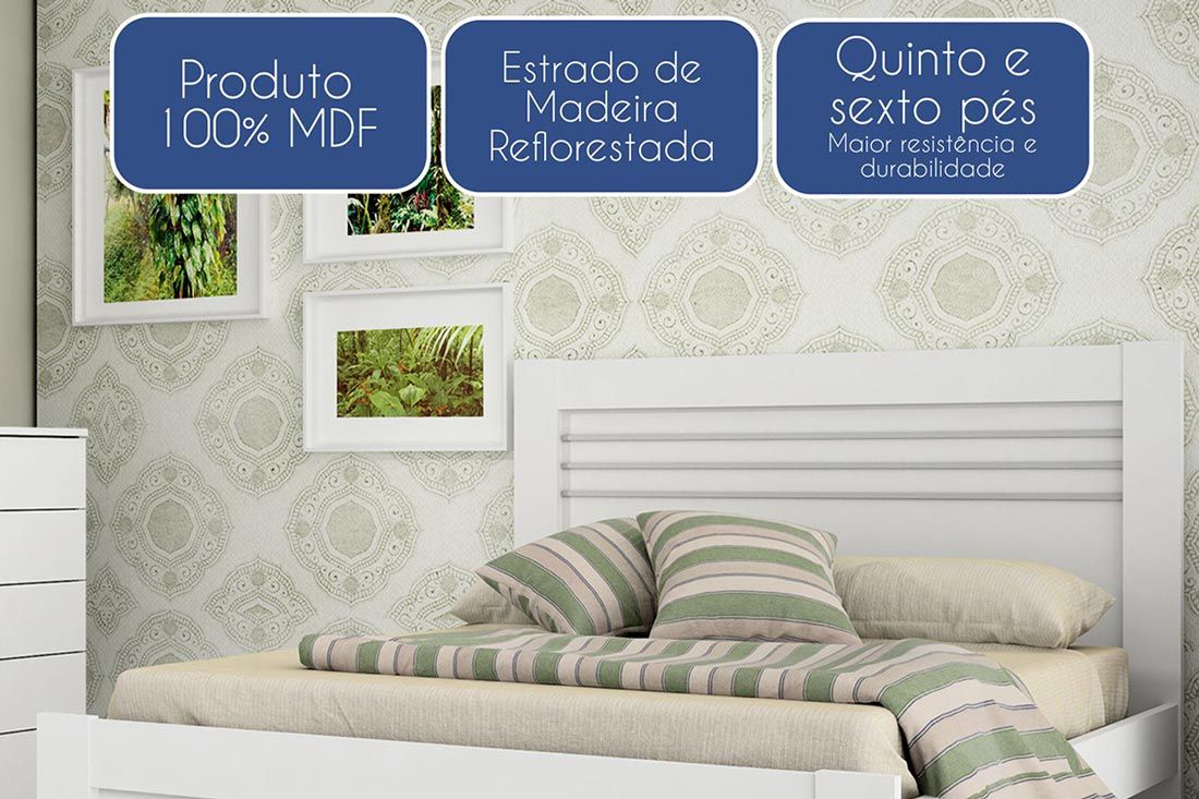 Cama de Casal Safira Tcil Cama de Casal Safira Tcil