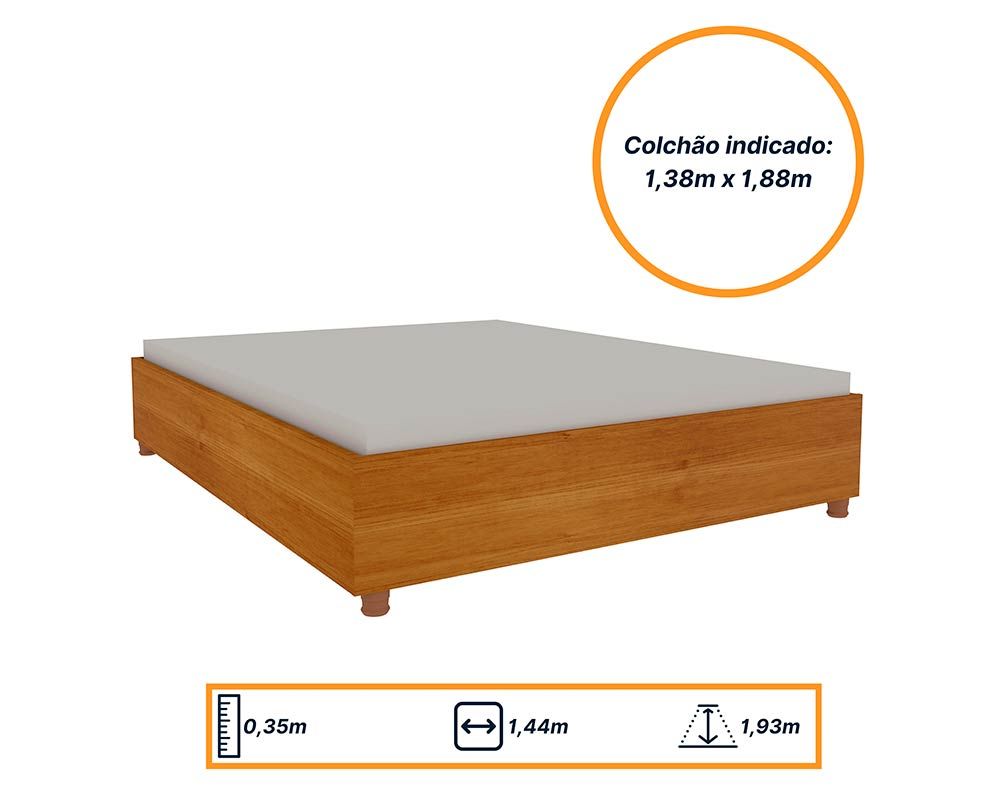 Cama de Casal Mônaco Tcil Cama de Casal Mônaco Tcil