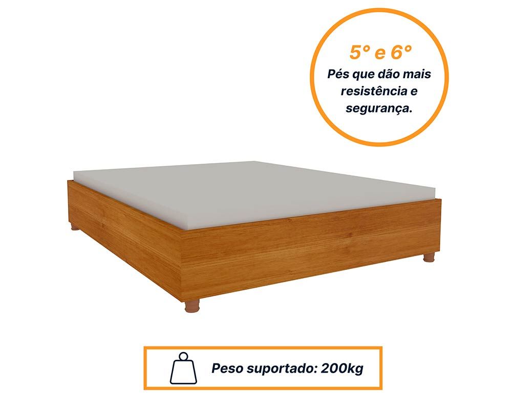 Cama de Casal Mônaco Tcil Cama de Casal Mônaco Tcil