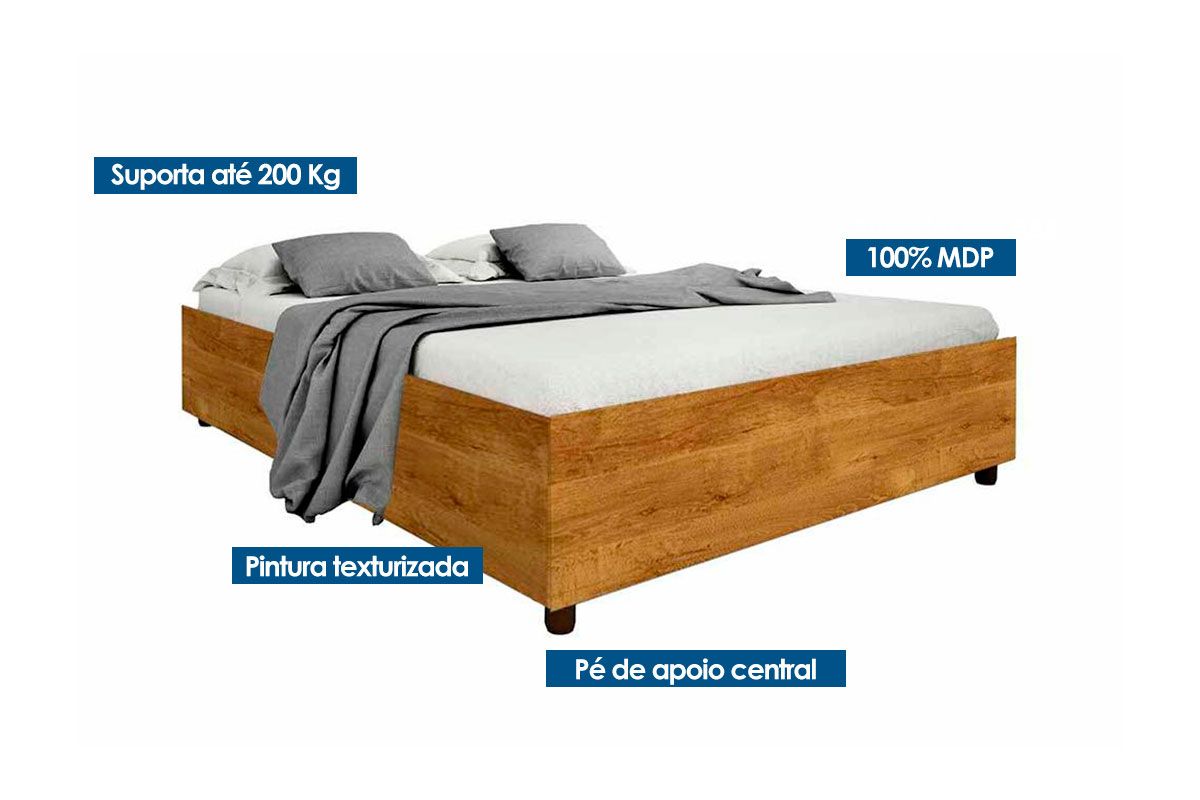 Cama de Casal Mônaco Tcil Cama de Casal Mônaco Tcil