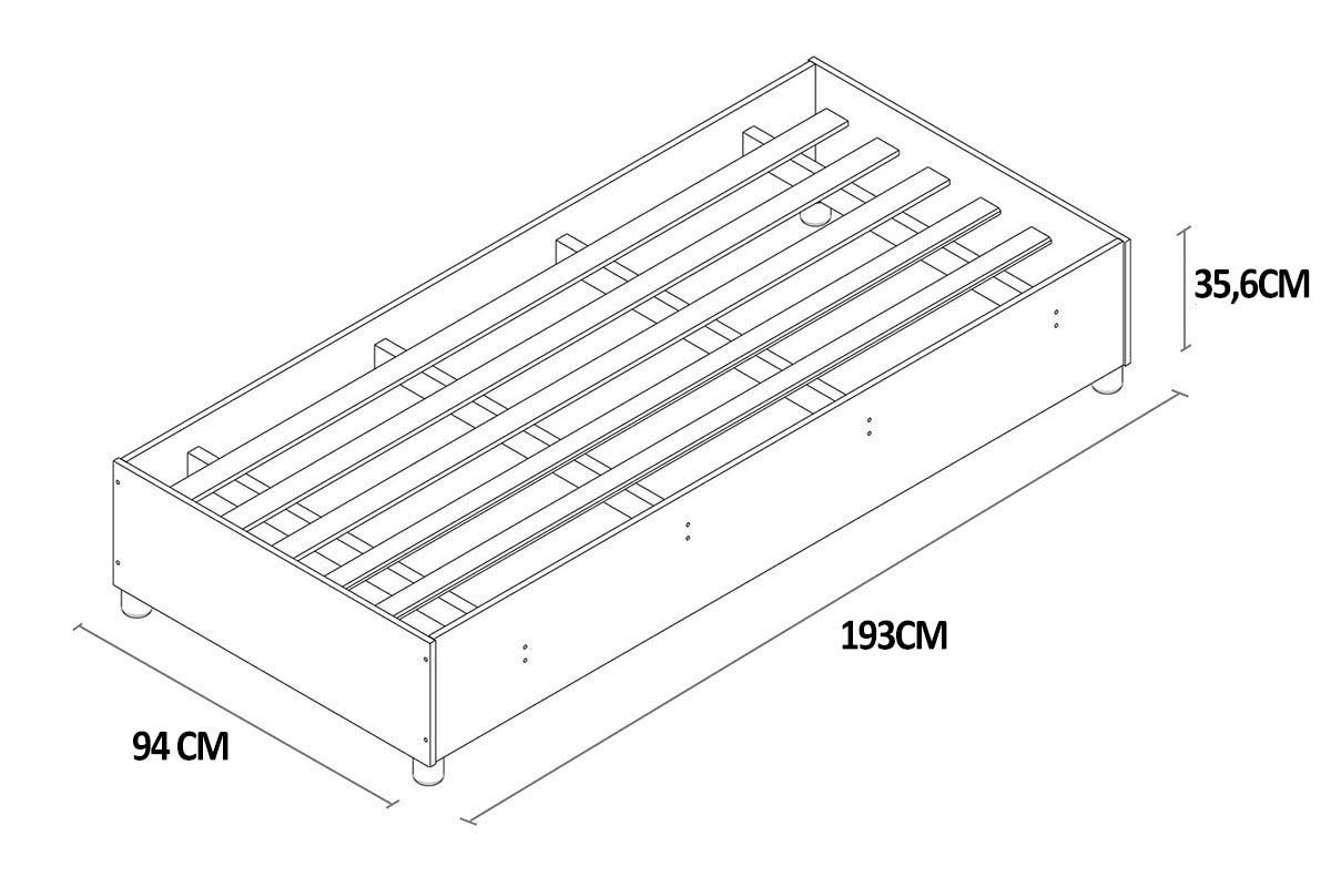 Cama Solteiro Mônaco Tcil Cama Solteiro Mônaco Tcil