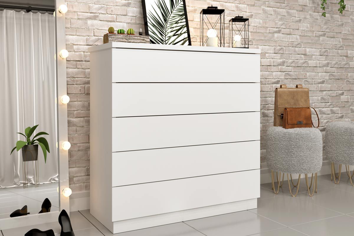 Cômoda Premium c/5 Gavetas TcilNeve