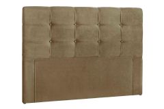 Cabeceira Box Estofada Simbal Clean - Queen - Suede Marrom Taupe