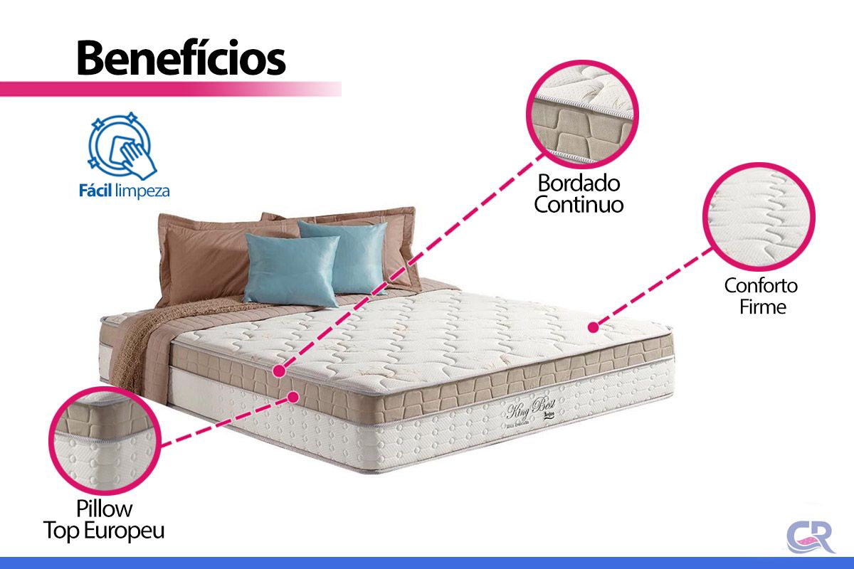 Colchão Molas Superlastic Anjos King Best Colchão Molas Superlastic Anjos King Best