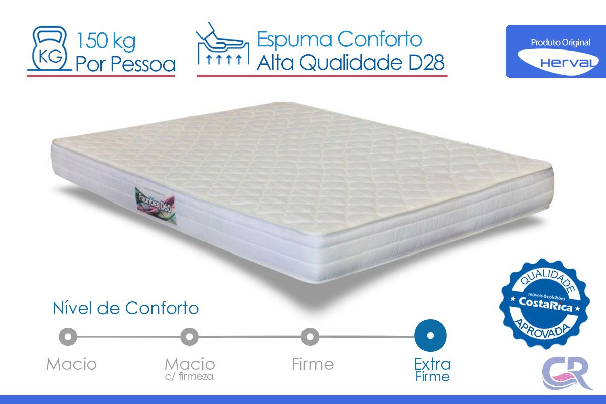 Colchão Ortopédico Herval D65 Frontier Colchão Ortopédico Herval D65 Frontier