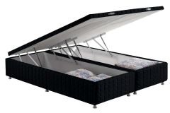 Cama Box Baú Bordado Black - D Angelis Anjos