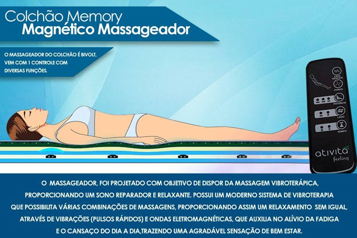 Colchão Magnético c/Massagem Anjos Commodite Colchão Magnético c/Massagem Anjos Commodite