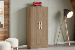 Armário Multiuso Lavanderia Zafira B14 c/2 Portas Henn - Rústico