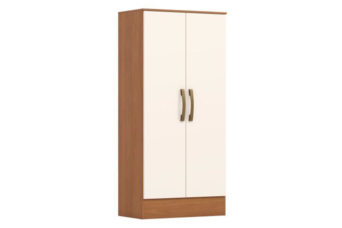 Armário Multiuso Lavanderia Zafira B14 c/2 Portas HennCinamomo/Off White