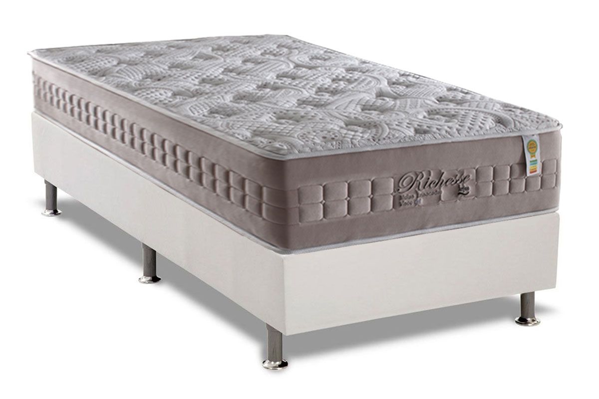 Cama Box CRC +Colchão Molas Richesse Anjos
