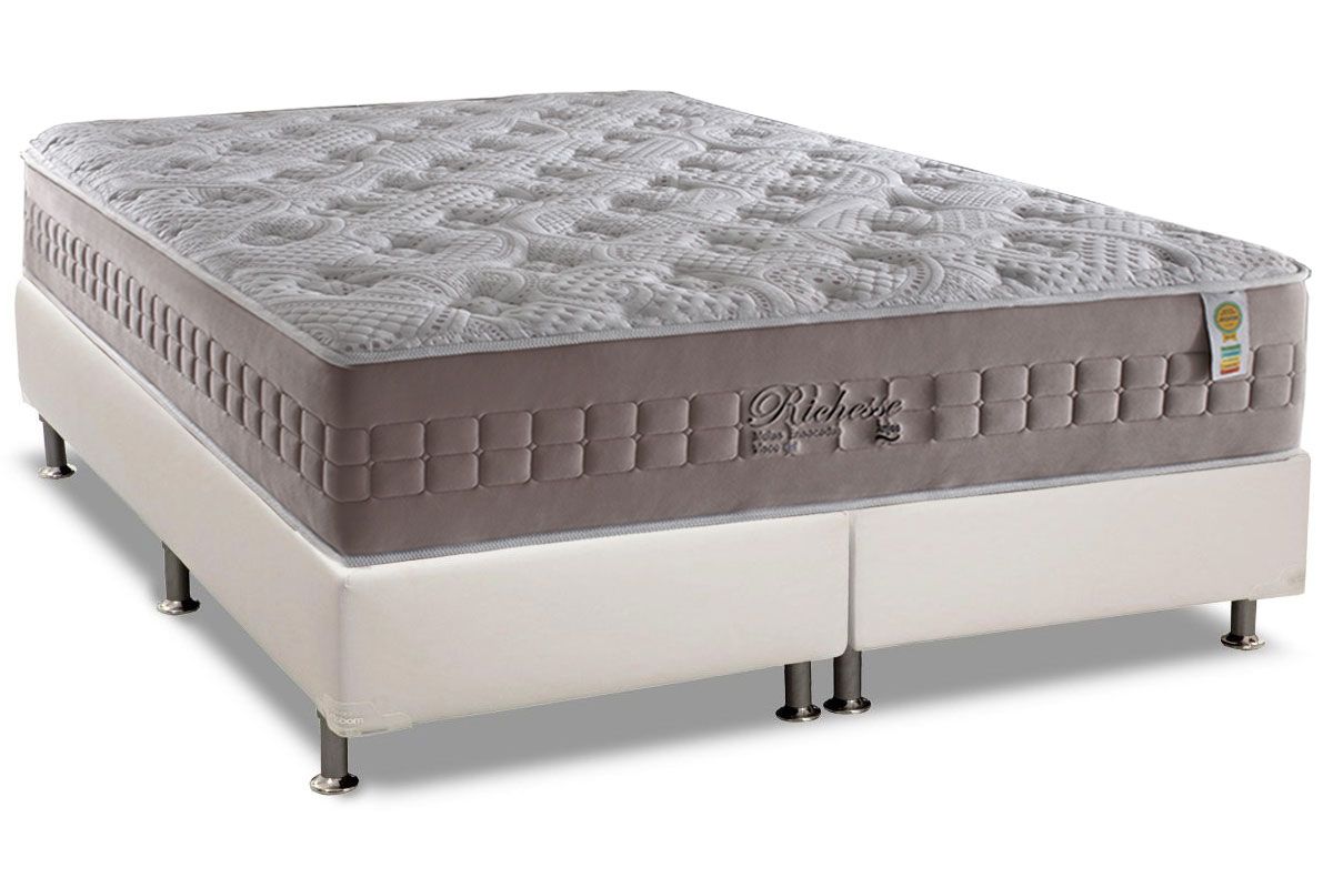 Cama Box CRC +Colchão Molas Richesse Anjos