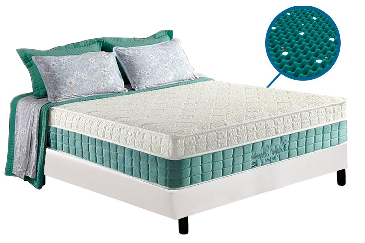 Cama Box CRC +Colchão Magnético Confort Anjos