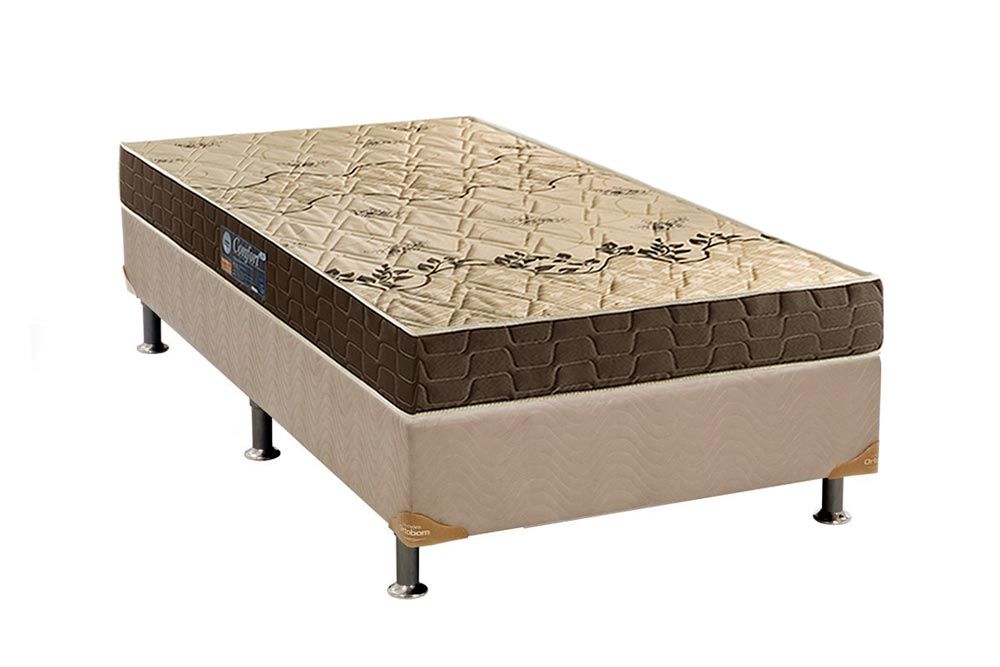 Cama Box CRC +Colchão Espuma D28 Confort Anjos