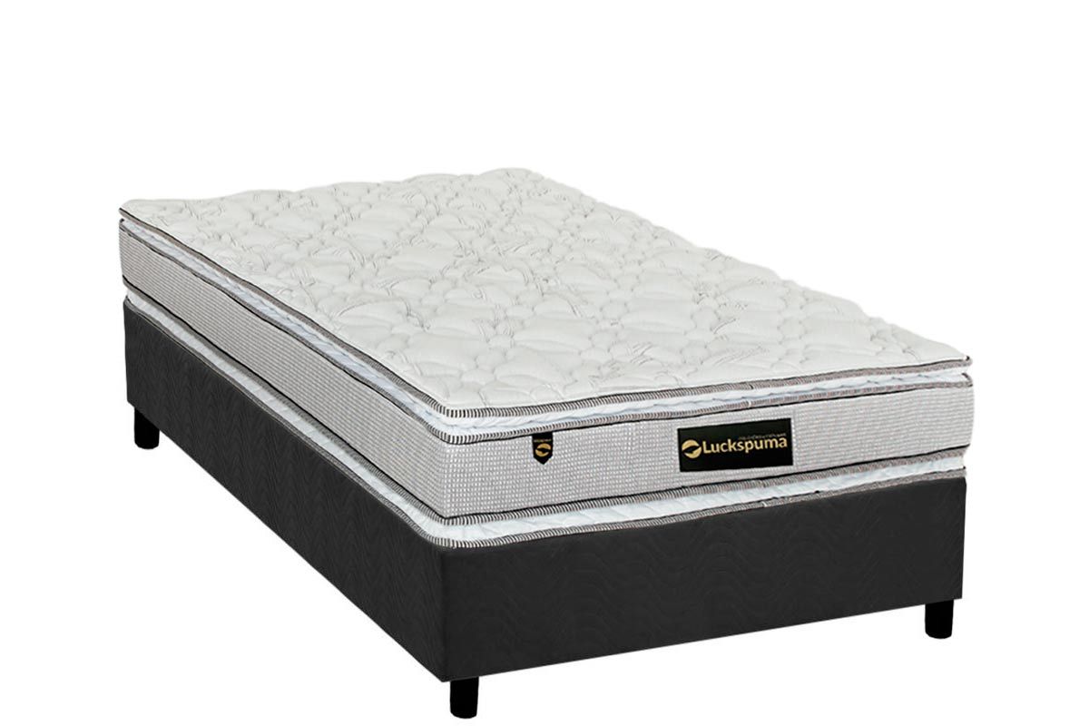 Cama Box CRC +Colchão Molas Faction Luckspuma