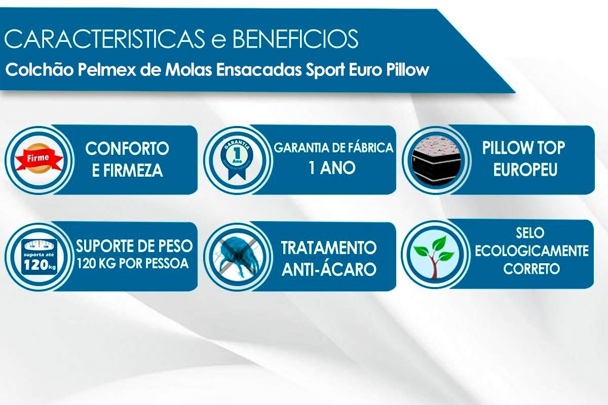 Colchão Molas Ensacadas Probel Sport Colchão Molas Ensacadas Probel Sport