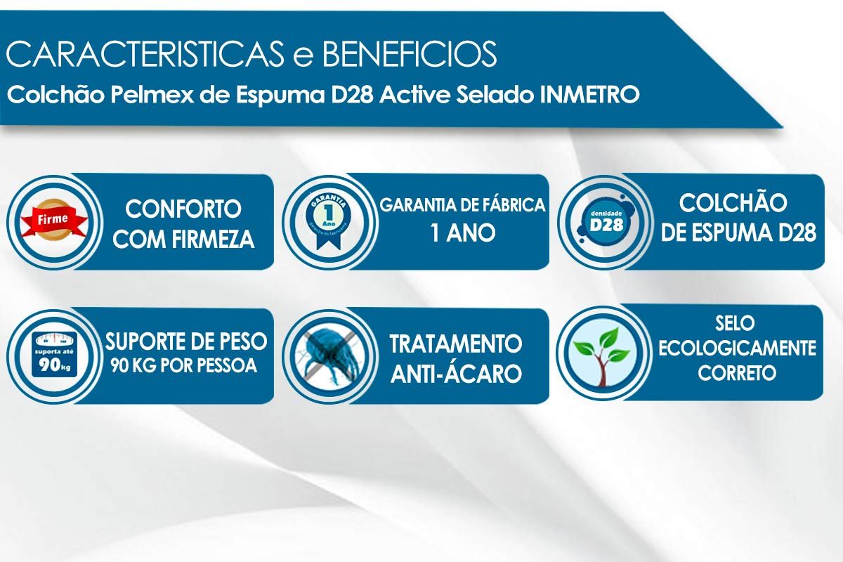 Colchão D28 Probel ProDormir Active Colchão D28 Probel ProDormir Active