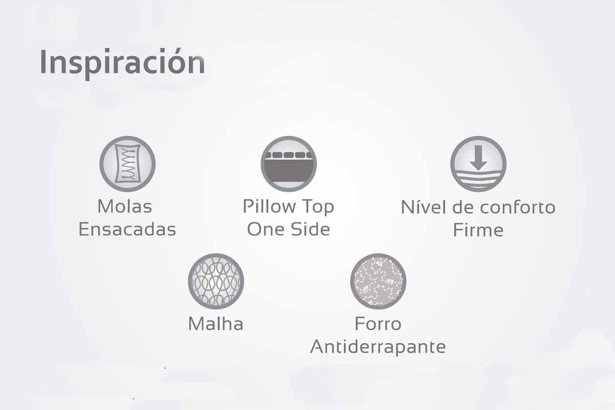 Colchão Molas Ensacadas Herval Inspiración Colchão Molas Ensacadas Herval Inspiración