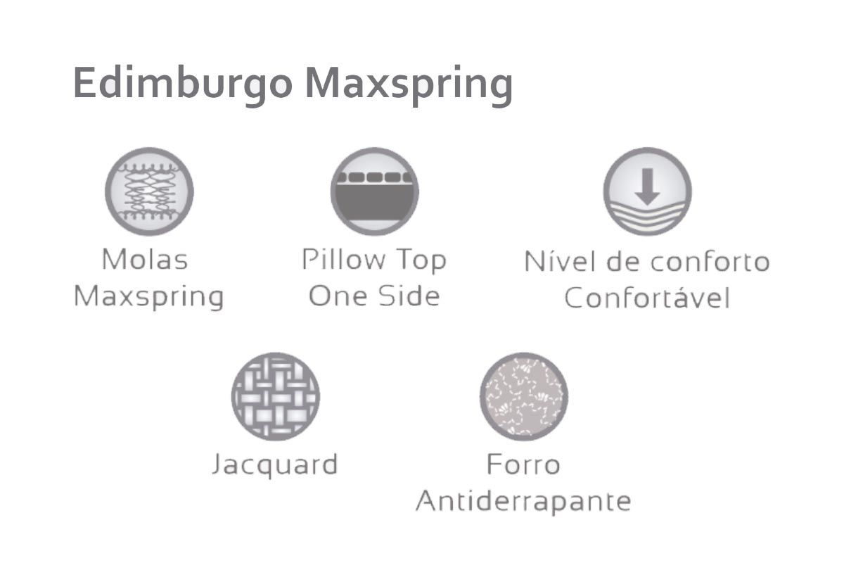 Colchão Molas Maxspring Herval Edimburgo